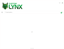 Tablet Screenshot of custom-lynx.co.uk